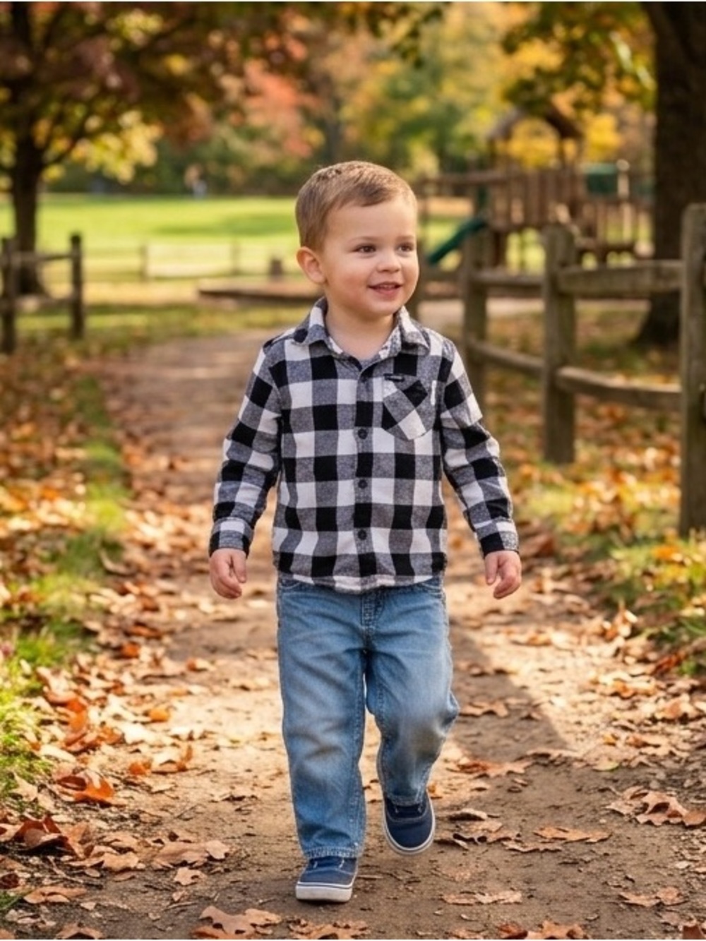 Hurley Black & White Button Down Flannel Shirt Size 24 Months